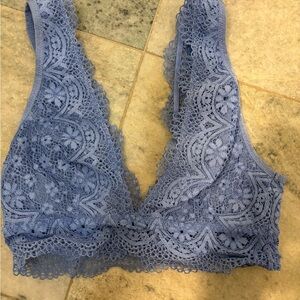 Victoria's Secret Lace Bralette in Soft Blue